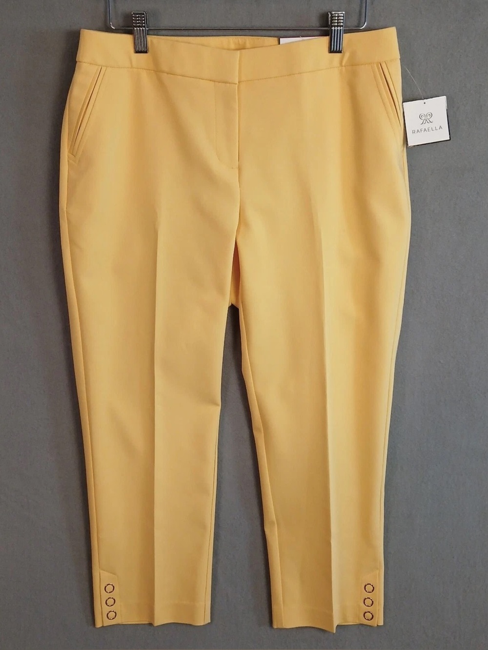 Rafaella Yellow Ruffle Pants – Women’s Size 8 – Like New